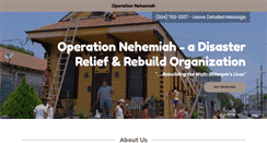 Desktop Screenshot of operationnehemiah.com