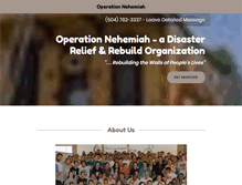 Tablet Screenshot of operationnehemiah.com